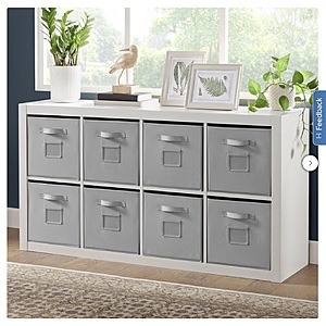 Onin Room Divider with 8 Storage Bins $129.99 White or Dark Brown Free Shipping Costco.com