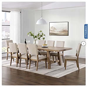Graham Dining Table and 8 Chairs $1299.99 free Shipping Costco.com