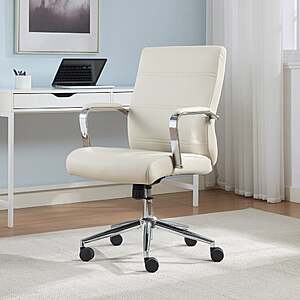 True Innovations Modern Office Task Chair $49.99 Ivory or Black Free Shipping Costco.com