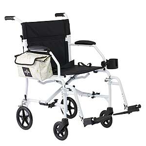 Freedom 3 Transport Wheelchair by Medline $124.99 Black or White free Shipping Costco.com