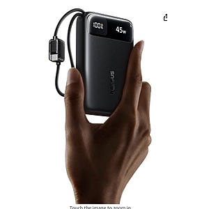Baseus 20000mAh Compact Portable Charger 45W, CCC Certified Power Bank Built-in USB-C Cables $20.99 with code OJAGXRO6 Amazon.com