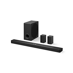 LG - 7.1.3-Channel S90TR Home Theater Soundbar with Wireless Subwoofer and Rear Speakers, Dolby Atmos, WOW Orchestra - Black $799.99 Bestbuy.com