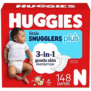 Huggies Plus Diapers Size Newborn $26.99 Free Shipping Costco.com