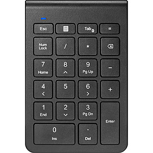 Insignia™ - 22-Key Bluetooth Scissor Switch Number Keypad for Windows, macOS, ChromeOS, iPadOS and Android - Black $9.99 Bestbuy.com