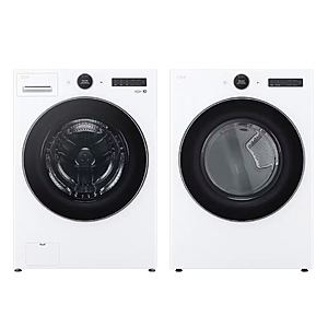 Package - LG - 4.5 Cu. Ft. High-Efficiency Stackable Smart Front Load Washer with Steam and TurboWash 360 and 7.4 Cu. Ft. Stackable Smart Electric Dryer $1499.98 Bestbuy.com