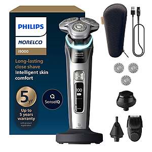 Philips Norelco i9000 Prestige Electric Wet and Dry Shaver Powered by AI $239.99 free shipping Costco.com