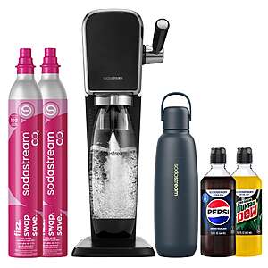 SodaStream Art Sparkling Water Maker Bundle $69.99  Black, Gold, Red, or White free Shipping Costco.com