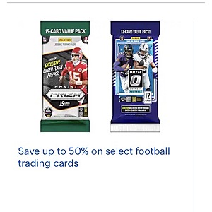 Save up to 50% on select football trading cards Bestbuy.com