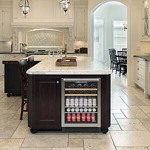 Vinotemp Single-Zone 24" Wine and Beverage Cooler, 16 Bottle and 106 Can Capacity $799.99 free Shipping Costco.com