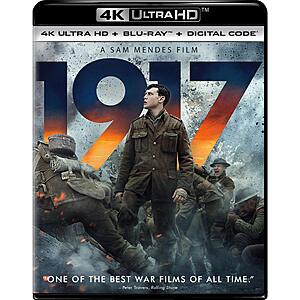 1917 4K UHD + Blu Ray + Digital $12.99 Amazon.com or Gruv.com ( extra 15% Off for new Gruv Account)