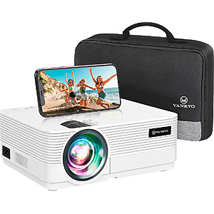 Vankyo - Leisure 470 Pro Native 1080P Wireless Single LCD Mini Projector - White $99.99 Bestbuy.com