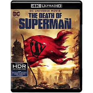 DCU: Death of Superman (4K Ultra HD + Blu-ray) $12.99 Amazon.com