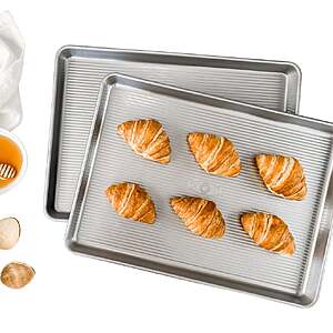 USA Pan Half Baking Sheets, Set of 2 $24.99 online free shipping $16.99 in store  Costco.com