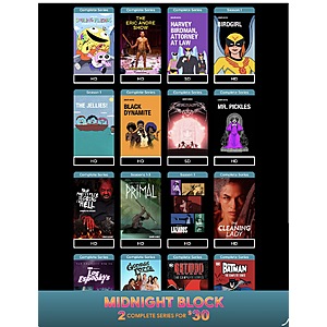 Fanflix Midnight Block Sale 2 Complete Series for $30 plus extra 10% Off with code FALLMOVIES10