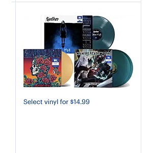 Select vinyl for $14.99 Bestbuy.com