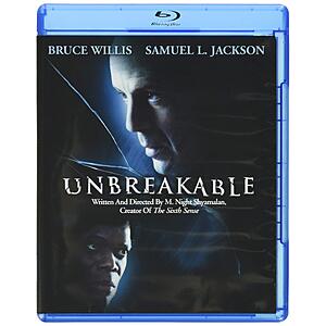 UNBREAKABLE Blu Ray $9.96 Amazon.com