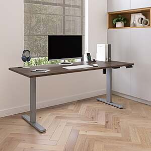 Upstand Plus 72” Height Adjustable Desk with Charging Station $399.99 (without Monitor Arms) $499.99:( With monitor Arms) Gray, Brown or White Free Shipping  Costco.com