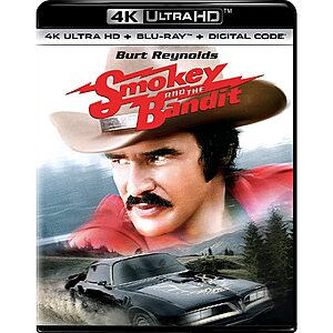 Smokey and the Bandit - 4K Ultra HD + Blu-ray + Digital [4K UHD] $12.99 Amazon.com