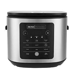 AROMA Professional 20-Cup Cooked Rice Cooker and Slow Cooker $47.99 + $4.99 Shipping Costco.com