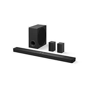 LG - 7.1.3-Channel S90TR Home Theater Soundbar with Wireless Subwoofer and Rear Speakers, Dolby Atmos, WOW Orchestra - Black $699.99 Bestbuy.com