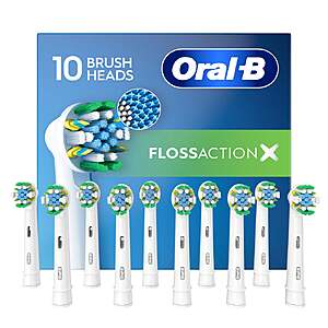 Costco Members: 10-Ct Oral-B Floss Action Replacement Electric Toothbrush Heads $44 + $3 S&H