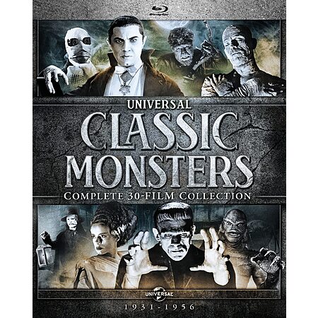 Universal Classic Monsters: Complete 30-Film Collection Blu Ray Physical Disc $57.49 Free Shipping Amazon Prime