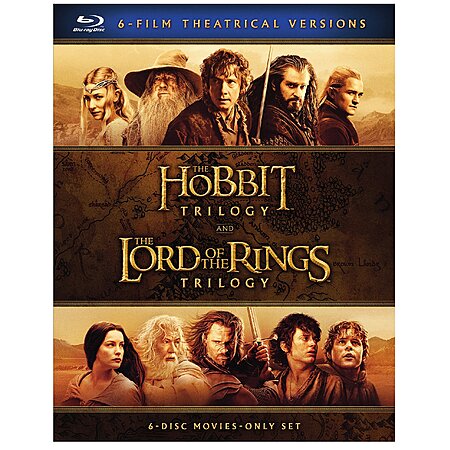 Middle-earth 6 Film Theatrical Collection Blu Ray Physical Disc $24.49 Free Shipping Amazon Prime