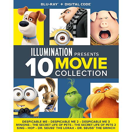Illumination Presents: 10 Movie Collection (Blu-ray + Digital Copy) $25.90 Walmart.com Free Shipping