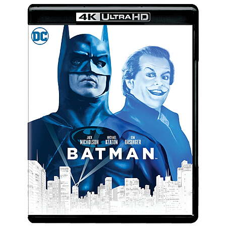Batman (1989) (4K Ultra HD + Blu-ray) Michael Keaton Jack Nicholson Kim Basinger $14.99 Walmart.com