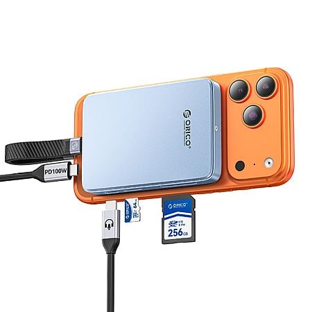 ORICO 10Gbps Magnetic M.2 NVMe SSD Enclosure with USB-C Dock ProRes Recording TF/SD Card Slot in Blue, Black or Green $34.65 Use code AP80FPRIME20 Amazon.com