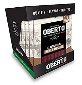 Oberto Specialty Meats Classic Recipe Smoked Sausages, 5 Ounce (Pack of 6) $9.68