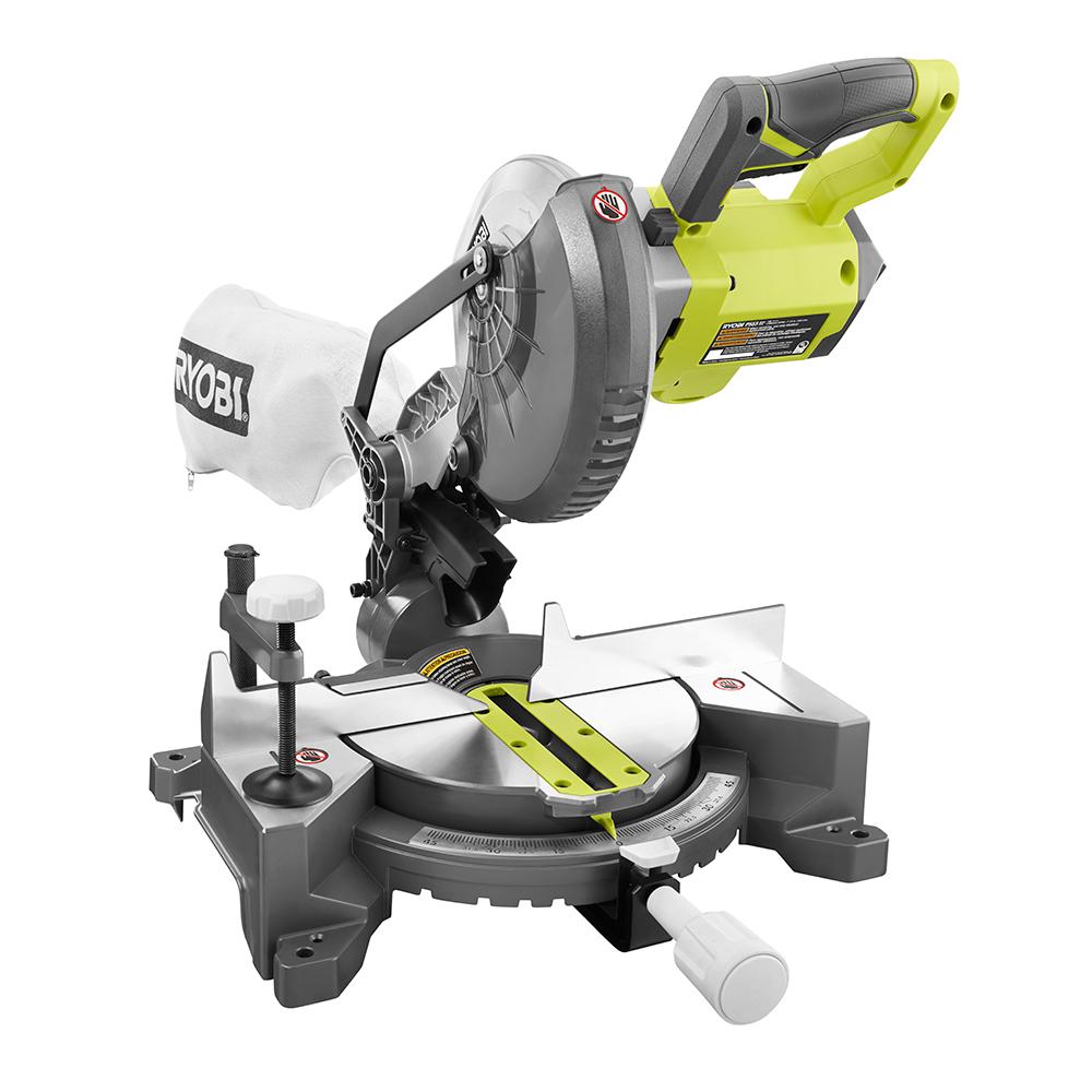 RYOBI ONE+ 18 Volt 7 1/4 In. Compound Miter Saw (Factory Blemish) $80