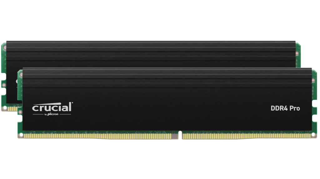 $60 32GB (2x16GB) Crucial Pro DDR4 3200MHz Desktop Memory, $117 64GB (2x32GB) $59.99