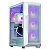Zalman i3 ARGB ATX Mid-Tower Gaming PC Case, 4 x 120mm ARGB Fans Pre-Installed, High Airflow Mesh Front Panel, Tempered Glass Side Panel, White $49.99