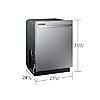 Samsung EPP/EDU: Fingerprint Resistant 53 dBA Dishwasher with Height-Adjustable Rack in Stainless Steel $367.08