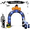 GVDV 10 FT Halloween Inflatables Archway Outdoor Decorations, Scary Halloween Arch Blow Up Yard Decorations for Front Yard Lawn Garden Decor $32.99