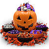 Bulk Pumpkin Candy Bucket with 5 lb Assorted Candy &ndash; Orange or White Free Shipping $24.99