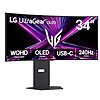 LG - UltraGear 34&amp;quot; OLED Curved WQHD 240Hz 0.03ms AMD FreeSync Premium Pro Gaming Monitor with HDR (DisplayPort, HDMI, USB-C) - Black $699.99