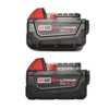 Milwaukee M18 REDLITHIUM XC 5.0Ah 18V Extended Capacity Battery Pack (48-11-1852) &ndash; 2-Pack, High-Performance Batteries for Cordless Power Tools $121.99