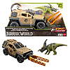 Jurassic World Mission Mayhem Truck &amp;amp; Dinosaur Action Figure Toy Set with Flipping Feature + $4.50 Walmart Cash $10