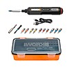 WORX - 4V 3-Speed Compact Screwdriver with 12 Accessory Bits, Dual LED Lights, and 3 Gear Torque - Black $19.99