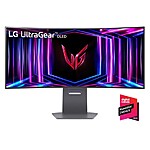 34 Inch UltraGear™ OLED WQHD 1440P 240Hz 0.03ms G-Sync Compatible 800R Curved Gaming Monitor - 34GS95QE-B $749.99