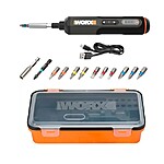 WORX - 4V 3-Speed Compact Screwdriver with 12 Accessory Bits, Dual LED Lights, and 3 Gear Torque - Black $19.99