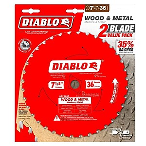 2-Pack Diablo Tools 7-1/4