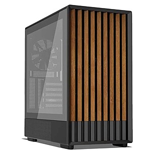 Zalman P10 NAMU mATX Mini Tower PC Case - 3 x 120mm Fans Preinstalled, Genuine Walnut Wood Front Panel, Tempered Glass Side Panel $67.99
