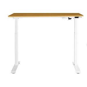 Insignia™ - Adjustable Standing Desk with Electronic Control - 47.2" - Oak $150.99 YMMV at Best Buy