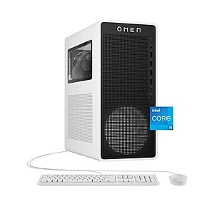 HP OMEN - 16L Gaming Desktop - Intel Core i5-14400F - 16GB DDR5 Memory - NVIDIA GeForce RTX 5060 Ti 8GB GDDR7 - 1TB SSD - Panda Metal - Open Box or New $909.99