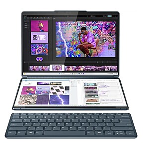 (Select Stores) Open Box Lenovo Yoga Book 9i 2-in-1 Laptop: Ultra 7, 13.3