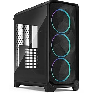 Fractal Design Meshify 3 RGB ATX mATX Mid Tower PC Case - Black Chassis with Light Tinted TG Side Panel $129.99