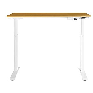 YMMV Insignia™ - Adjustable Standing Desk with Electronic Control - 47.2" - Oak $60.99